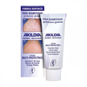 Akileine Crème Protectrice AKILDIA Soin Quotidien du Pied Diabétique 75 ml