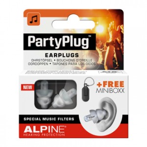 Alpine Hearing Protection Party Plug Bouchons d'Oreille pour les soirées musicales ou les concerts