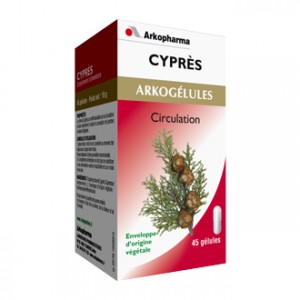 Arkopharma Arkogélules - Cyprès 45 Gélules Circulation, jambes légères
