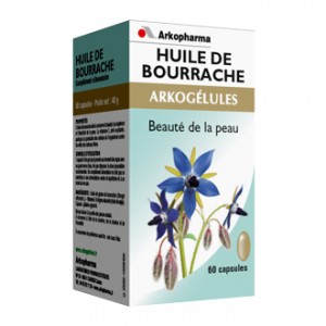 Arkopharma Arkogélules - Huile de Bourrache 60 Gélules Soin de la peau Jeunesse et éclat de la peau