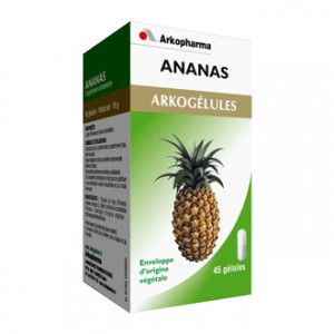 Arkopharma Arkogélules - Ananas 45 gélules Aide à réduire les excès de graisse Peau d'orange