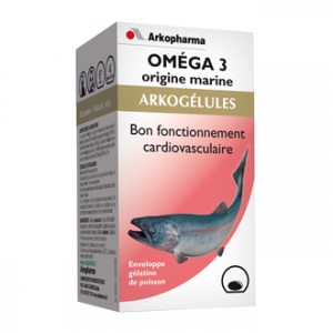 Arkopharma Arkogélules - Oméga 3 Origine Marine 180 Capsules Maintien du bon fonctionnement cardiovasculaire