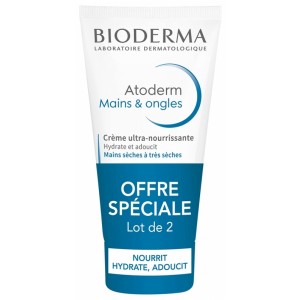 ATODERM Crème Mains & Ongles - Lot de 2 2x50ml