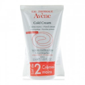 Avène Cold Cream - Crème Mains DUO soit 2 x 50 ml Nourrit, protège Soin des mains desséchées ou abîmées Hypoalergénique 3282779408387