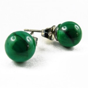 Boucles d'Oreilles Malachite