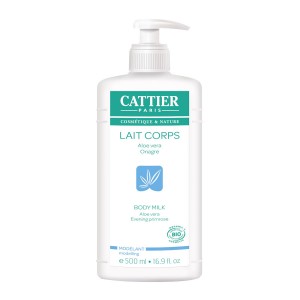 Cattier Lait Corps BIO  - 500 ml Aloe vera, Onagre Modelant