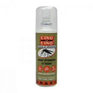 Cinq sur Cinq Spray Vêtements et Tissus - 100 ml Ne tache pas Sans odeur 2 mois ou 3 lavages Efficace aussi sur le moustique tigre, tiques, taon et mouches