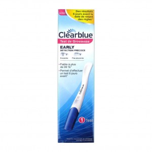 Clearblue Test de Grossesse Early - 1 Test Des résultats 6 jours avant la date de retard des règles Fiable à plus de 99% Permet d'effectuer un test 6 jour avant