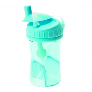 Gobelet Avec Paille Anti - Fuites 250ml - Emeraude