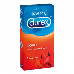 Love Préservatifs Usage Unique - 6 Préservatifs DUREX