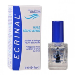 ecrinal huile seche vernis 10 ml accelere le sechage nourrit les cuticules protege des chocs ameliore la tenue vernis