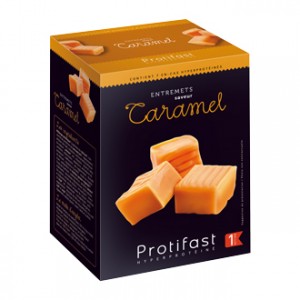 Protifast Entremets Saveur Caramel 7 sachets Phase 1 Sans gluten Préparation hyperprotéinée pauvre en glucides et en lipides