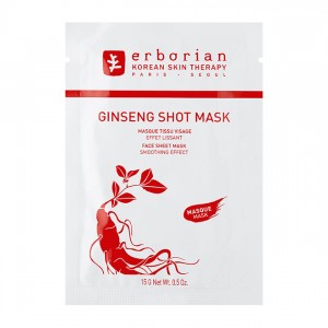 Erborian Ginseng Shot Mask - 15gr Masque tissu visage Effet lissant 8809255781755