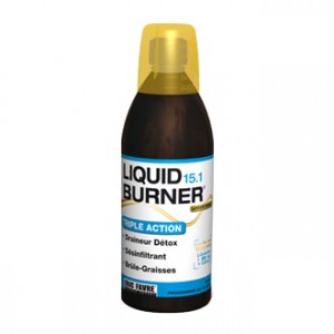 eric favre liquid burner 15.1 saveur orange 500 ml triple action draineur détox désinfiltrant brûle-graisses programme de 15 jours hyperpara