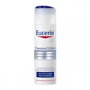 Eucerin DermatoCLEAN - Lait Démaquillant Doux 200 ml Pour peaux sèches et sensibles Démaquille votre peau