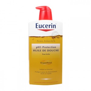 Eucerin Huile de Douche pH5 Protection 1000 ml Pour peaux sèches Protège la peau du dessèchement Riche en lipides Dexpanthenol
