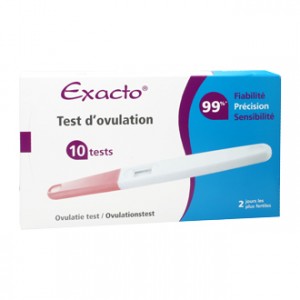 Exacto Test d'Ovulation 10 Tests Test direct sur un stylo 99% fiabilité 99% précision 99% sensibilité