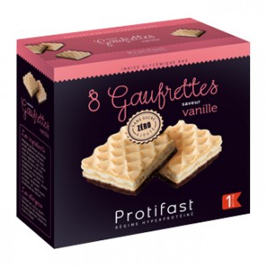 Protifast 8 Gaufrettes Hyperprotéinée Saveur Vanille Phase 1 pour votre régime hypocaloriques Hyperpara