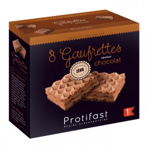 Protifast 8 Gaufrettes Hyperprotéinée Saveur Chocolat Phase 1 pour votre régime hypocaloriques Hyperpara