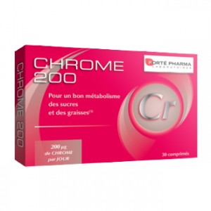 Forté Pharma Chrome 200 - 30 Comprimés Pour un bon métabolisme des sucres et des graisses 200 µg de chrome par jour