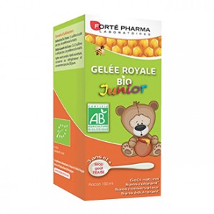 Forté Pharma Gelée Royale BIO Junior Sirop Goût Fraise 150 ml 3 ans et + Goût Fraise Sans colorant Sans conservateur Sans édulcorant