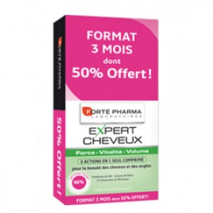 Expert Cheveux Cure de 3 Mois dont 50% OFFERT ! 84 Comprimés