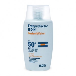 ISDIN Fotoprotection Fusion Water SPF50+ - 50 ml Toucher sec Ne pique pas les yeux Excellente base de maquillage