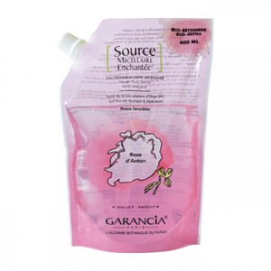 Garancia Source Micellaire Enchantée - Recharge Eau Démaquillante Micellaire Rose d'Antan 100 ml Eau démaquillante sans rinçage Peaux sensibles Visage, yeux et lèvres Sans paraben