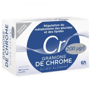 Granions de Chrome 200 µg 30 Ampoules