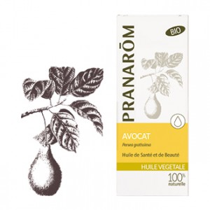 Pranarôm Huile Végétale - Avocat Persea Gratissima BIO 50 ml Huile très hydratante pour le corps, les cheveux et le visage