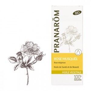 Pranarôm Huile Végétale - Rose Musquée Rosa rubiginosa BIO 50 ml Favorise la régénération cutanée et "lifte" la peau