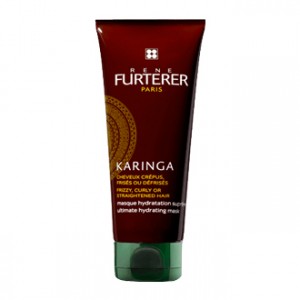 René Furterer Karinga - Masque Hydratation Suprême 200 ml Cheveux crépus, frisés et défrisés Soin profond hydratant Sans silicone 100% d'actifs d'origine naturelle