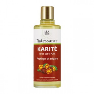 Léa Nature Natessance - Huile de Karité 100 ml Huile 100% pure Protège et répare Visage, corps et cheveux Sans paraben et sans silicone