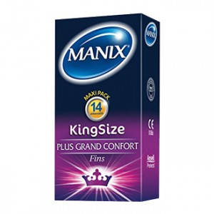 Manix King Size Fins Maxi Pack 14 Préservatifs La référence des grandes tailles En latex