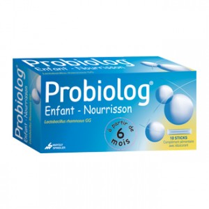 Mayoly Spindler Probiolog Enfant - Nourrisson 10 Sticks Sans sucre, sans lactose et sans gluten Dès 6 mois