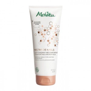Melvita Nectar de Miels - Lait Fondant Réconfortant 200 ml Pour peaux très sèches et sensibles Miel de thym Soin nutrition extrême BIO