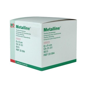 Métalline Compresses pour Trachéo