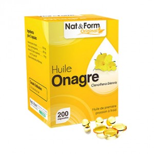 Nat & Form Original - Huile Onagre 200 Capsules