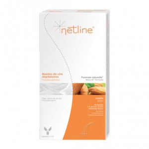 C.C.D Netline - Bandes de Cire Dépilatoires - 20 Bandes Hypoallergénique Formule naturelle Epilation corps Sans paraben