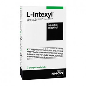 NHCO Nutrition L-Intexyl - 2x28 Gélules Végétales Équilibre intestinal L-Glutamine – Zinc HBI-500™ et LactoB 95:5™ 3760196530015