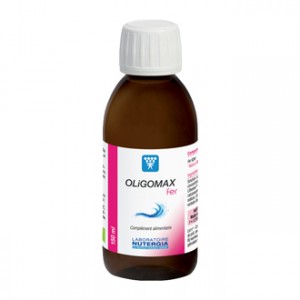 Nutergia Oligomax - Fer 150 ml Complément alimentaire à base d'oligoéléments. Riche en fer. Fatigue liée aux pertes de fer