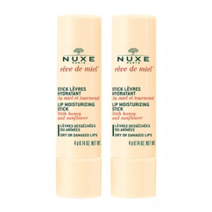 Nuxe Rêve de Miel Stick Lèvres Hydratant Lot de 2 votre soin beauté pour vos lèvres abîmées ou desséchées Hyperpara