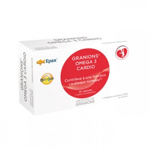 Laboratoire des Granions Omega 3 Cardio 30 Capsules Contribue à une fonction cardiaque normale 1 mois d'utilisation