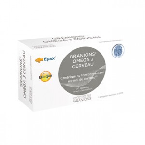 Laboratoire des Granions Granions Omega 3 Cerveau 30 Capsules Contribue au fonctionnement normal du cerveau 1 mois d'utilisation