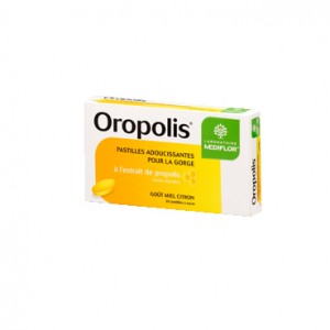 Oropolis Gorge Propolis Goût Miel Citron 20 Pastilles