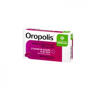 Oropolis Gorge Propolis Goût Fruits Rouges 20 Pastilles