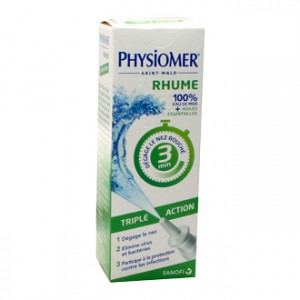 Physiomer Rhume Triple Action 20 ml Dégage le nez bouché en 3 minutes 100 % eau de mer + huiles essentielles