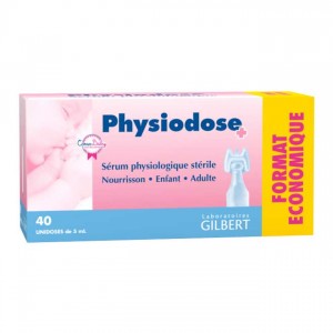 Gilbert Sérum Physiologique - 40 Dosettes 3518646266638