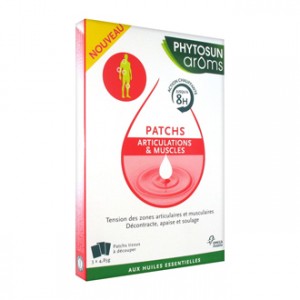 Phytosun Aroms Patchs Articulations et Muscles 3 Patchs Tension des zones articulaires et musculaires Décontracte, apaise et soulage