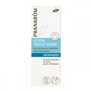 Pranarom Aromaderm - Lotion Pieds et Mains 10 ml Pour soigner les pieds et les mains des excroissances cutanées A partir de 4 ans 100% aux huiles essentielles biologiques